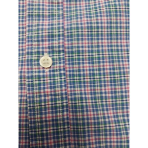 Ralph Lauren Button Down LS Shirt Mens Size XXL Pink Blue Plaid Classic Fit - Picture 7 of 16